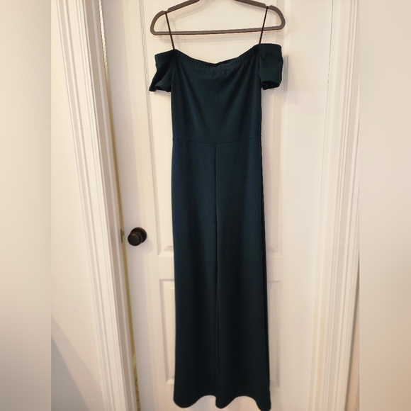 Off the shoulder, wide leg jumpsuit - Picture 2 of 4